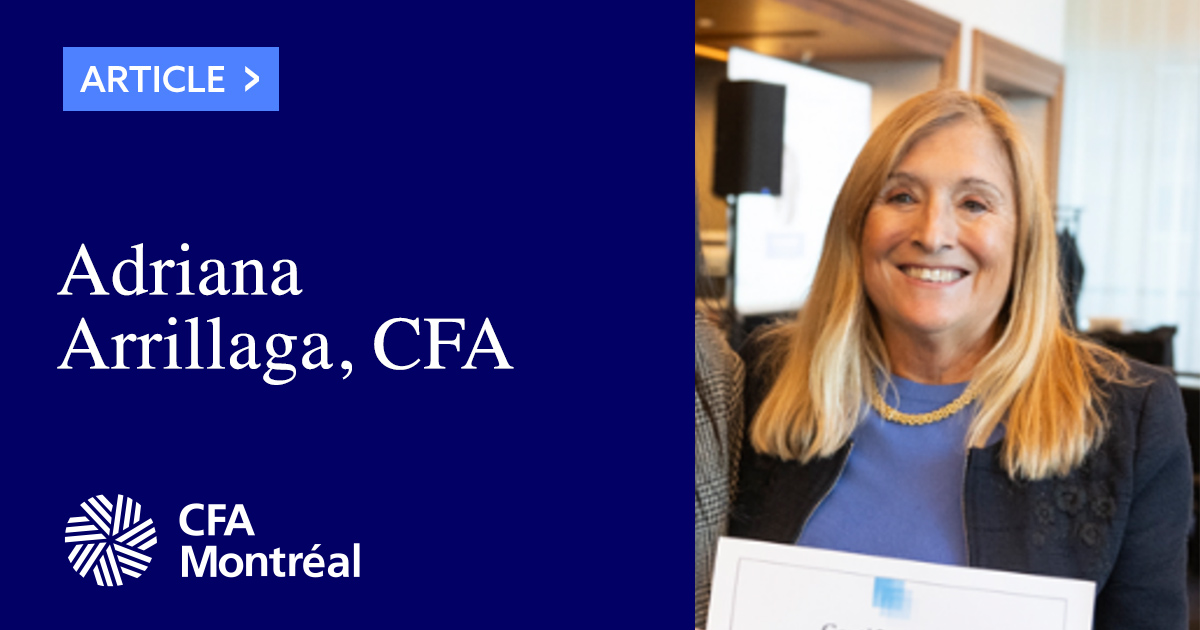 Adriana Arrillaga receives award for her leadership and impact on women in finance